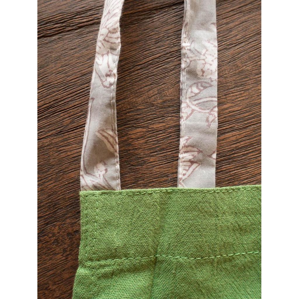 Linen apron masak (Green) — foto 2