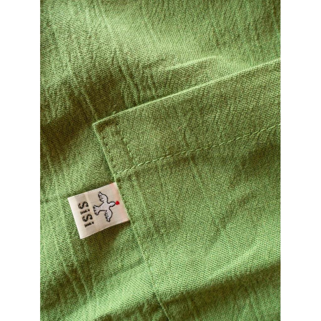Linen apron masak (Green) — foto 3