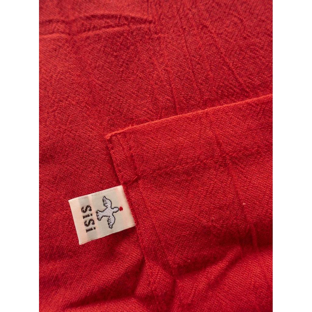 Linen apron masak (Red) — foto 3