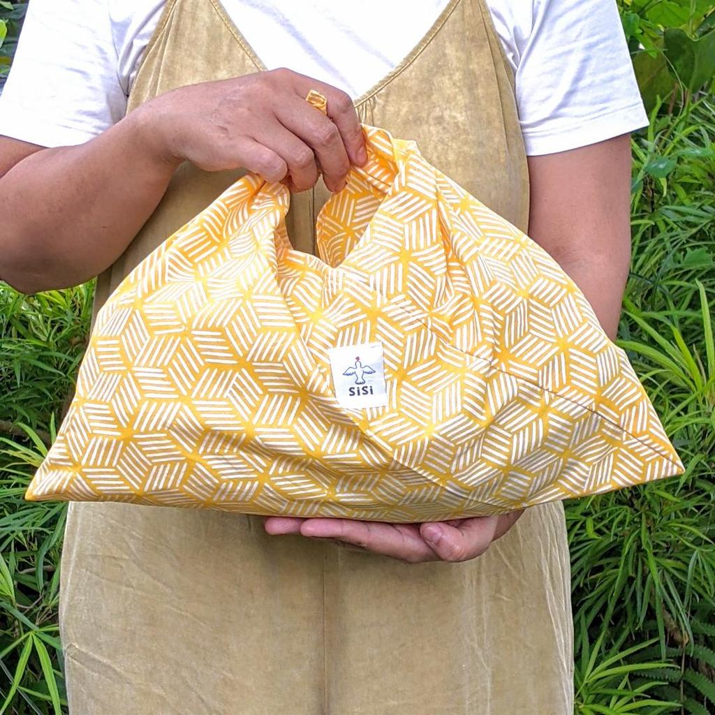 Tas Batik Azuma Bag Model Origami Japanese Style - SISI Eco Bag Katun Size M — foto 2
